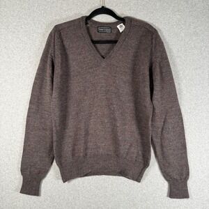 Vintage pure virgin wool sweater womens large rainbow marled peter england